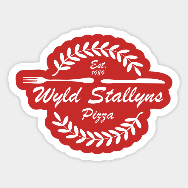 Wyld Stallyns Pizza Sticker by WMKDesign